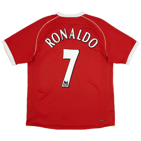 Ronaldo #7 Manchester United 2006/07 Hjemme Retro drakt