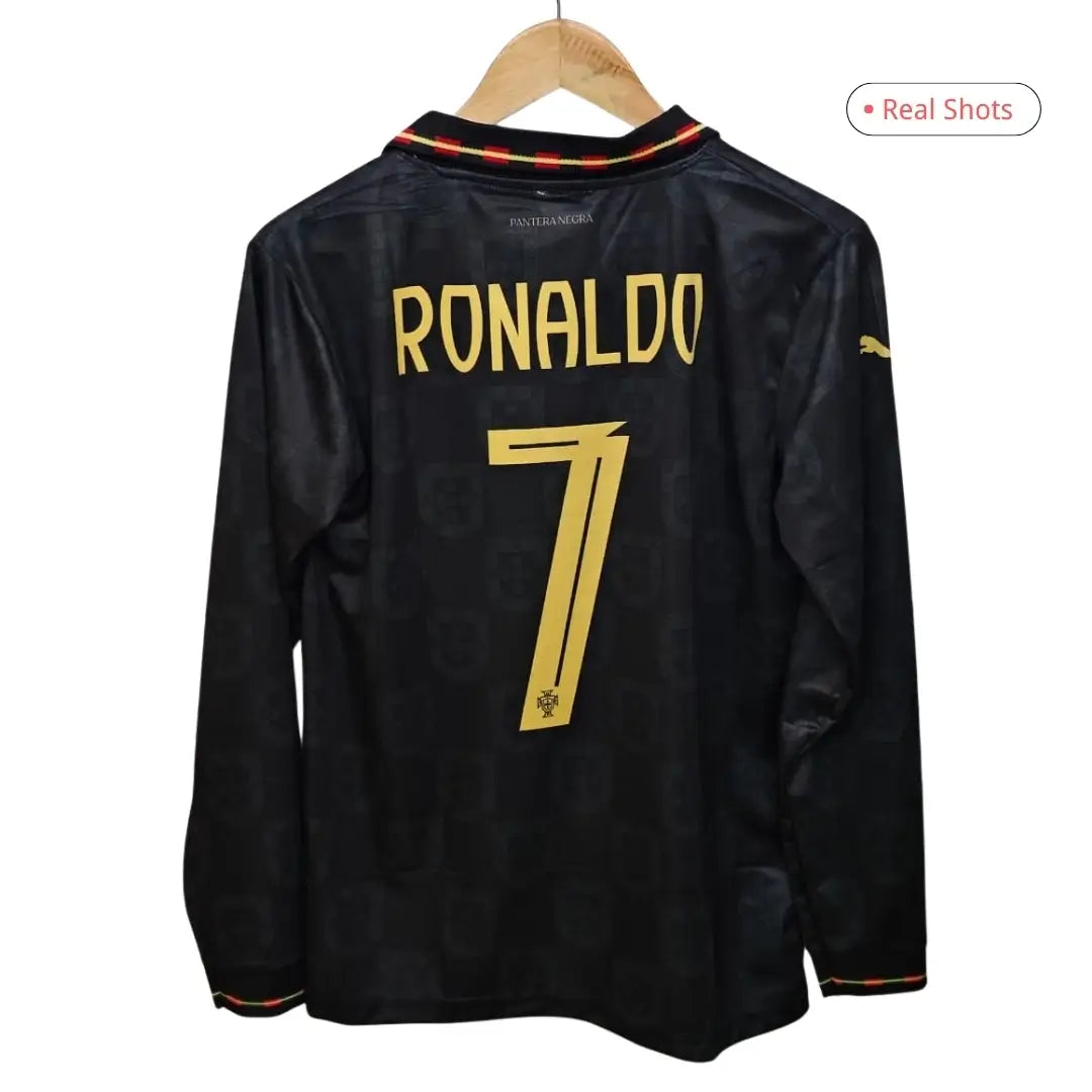 Portugal Pantera Negra Langermet Matchdrakt Ronaldo #7 – VM 2026