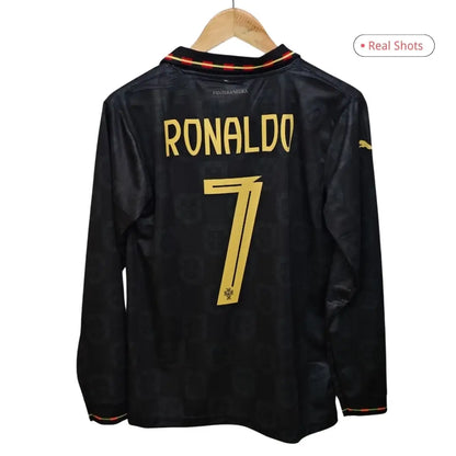 Portugal Pantera Negra Langermet Matchdrakt Ronaldo #7 – VM 2026