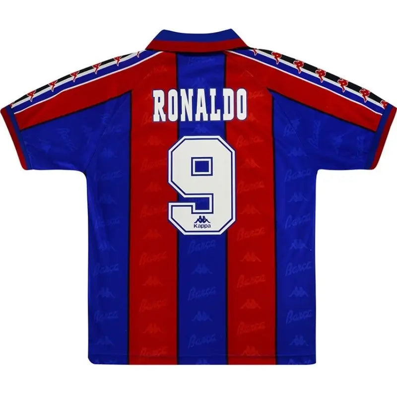 Ronaldo #9 Barcelona 1996/97 Hjemme Retro drakt