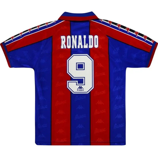 Ronaldo #9 Barcelona 1996/97 Hjemme Retro drakt