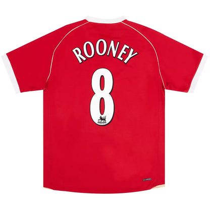 Rooney #8 Manchester United 2006/07 Hjemme Retro drakt