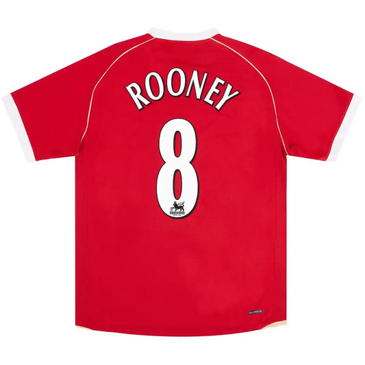 Rooney #8 Manchester United 2006/07 Hjemme Retro drakt