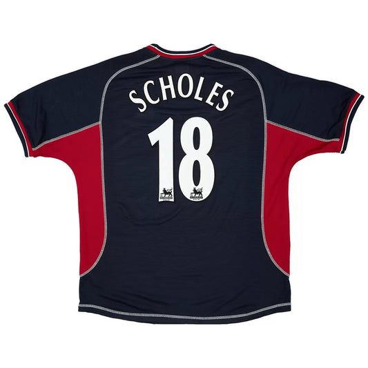 SCHOLES #18 Manchester United 2000/01 Tredje Retro drakt
