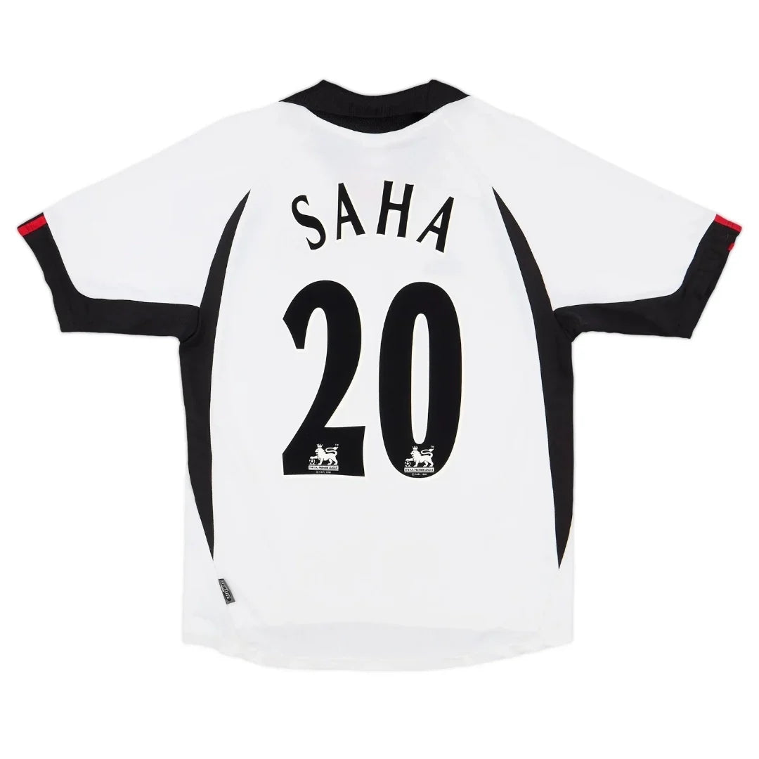 Saha #20 Fulham 2001/02 Hjemme Retro drakt