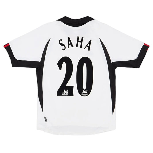 Saha #20 Fulham 2001/02 Hjemme Retro drakt