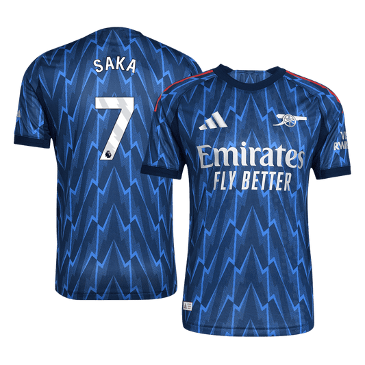 SAKA #7 Arsenal Borte Herrer Matchdrakt 2025/26