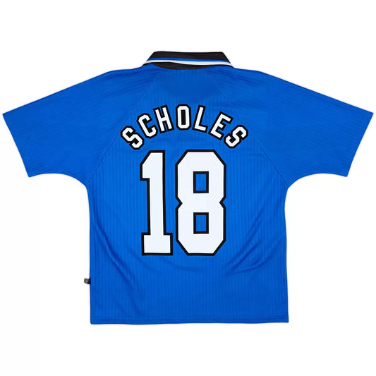SCHOLES #18 Manchester United 1996/98 Tredje Retro drakt