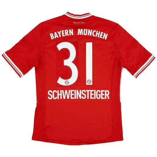 SCHWEINSTEIGER #31 Bayern Munich 2013/14 Hjemme Retro drakt