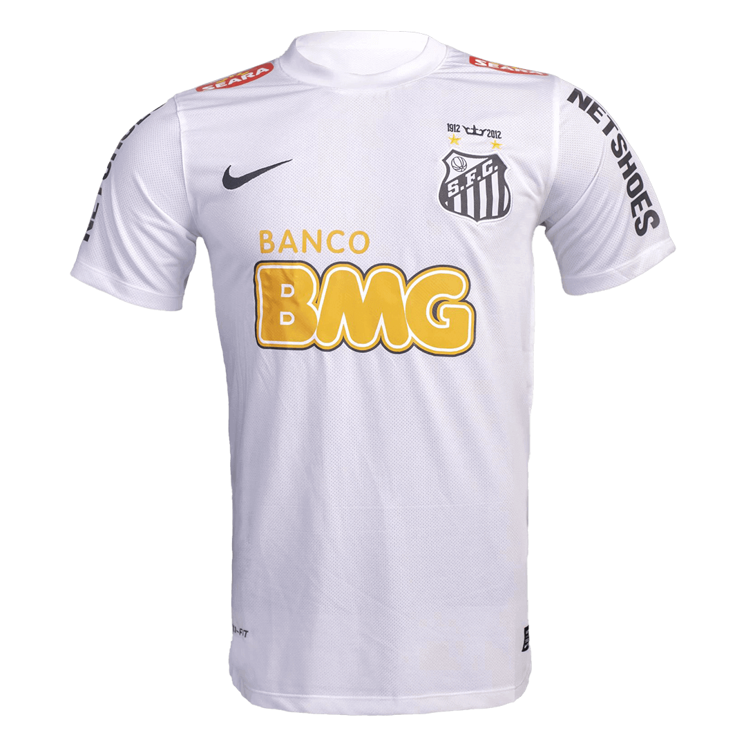 NEYMAR JR #11 Santos FC 2012 Hjemme Retro drakt