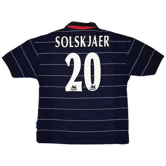 Solskjaer #20 Manchester United 1999/00 Borte Retro drakt