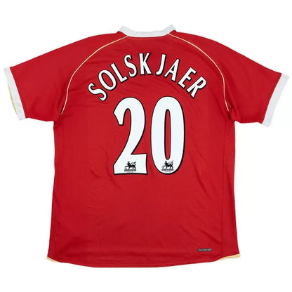 Solskjaer #20 Manchester United 2006/07 Hjemme Retro drakt