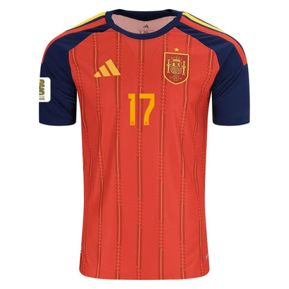 Spania Hjemme Herrer Matchdrakt WILLIAMS JR. #17 – VM 2026