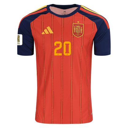 Spania Hjemme Herrer Matchdrakt PEDRI #20 – VM 2026