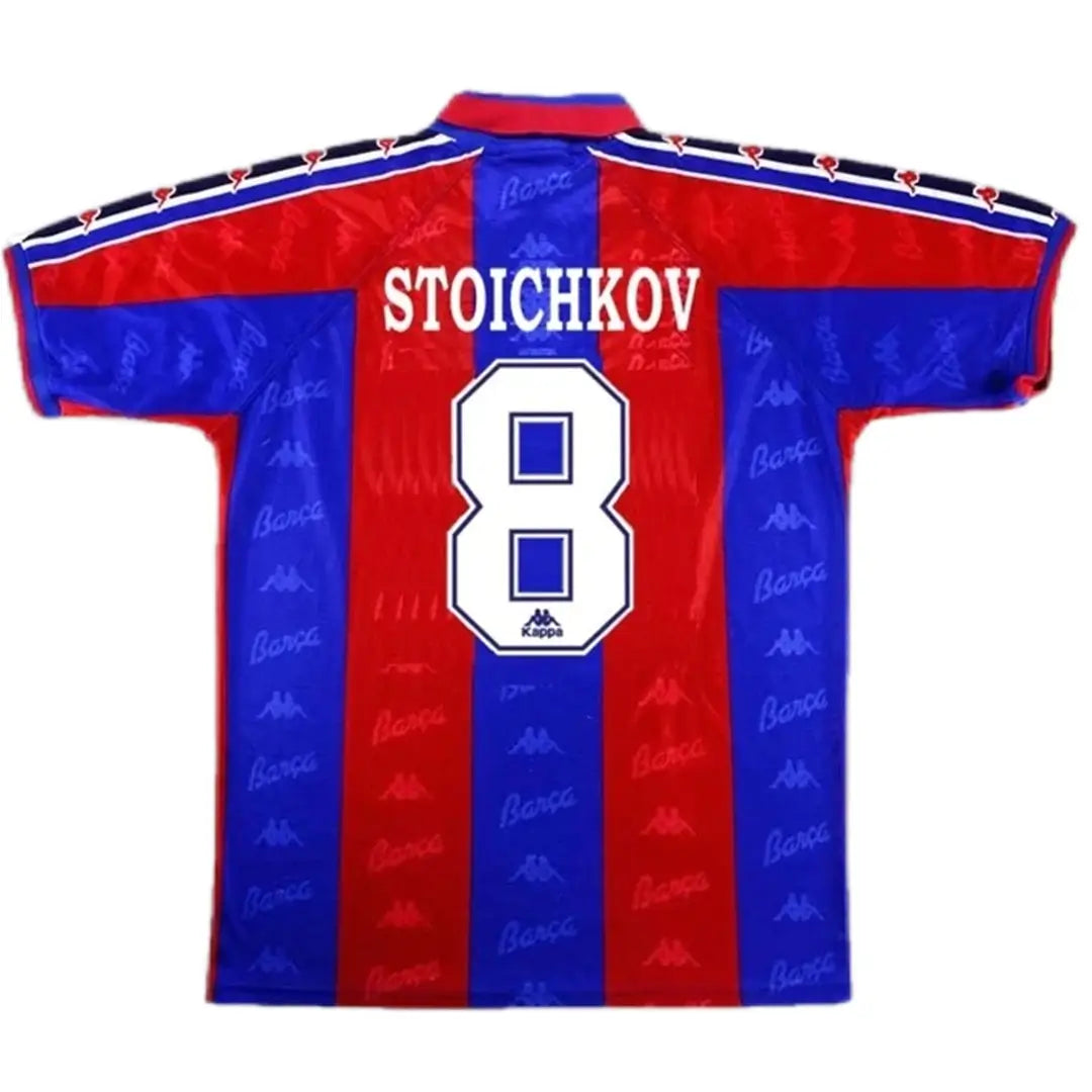 Stoichkov #8 Barcelona 1996/97 Hjemme Retro drakt