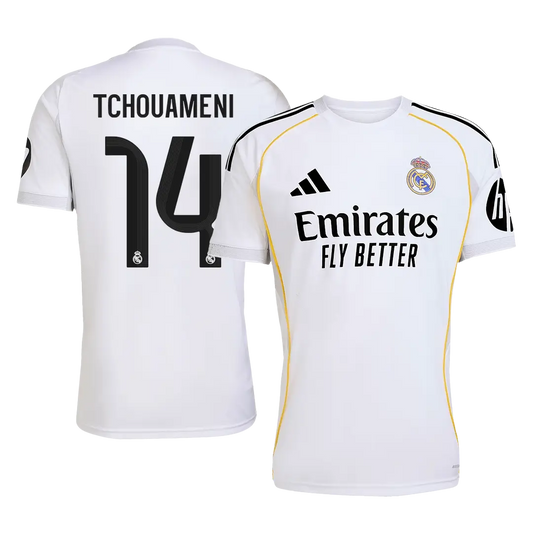 TCHOUAMENI #14 Real Madrid Hjemme Herrer Fan-drakt 2025/26