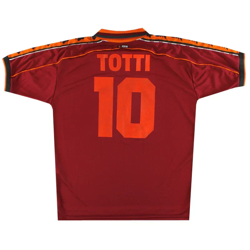 TOTTI #10 Roma 1998/99 Hjemme Retro drakt