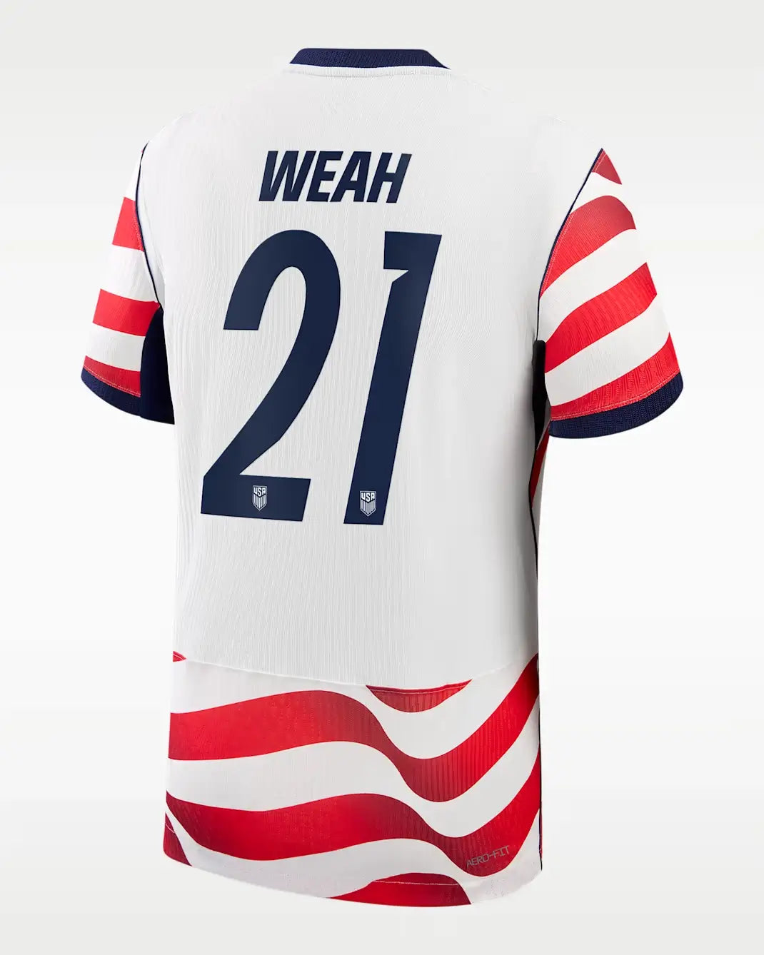 USA Hjemme Herrer Fan-drakt Timothy Weah #21 – VM 2026