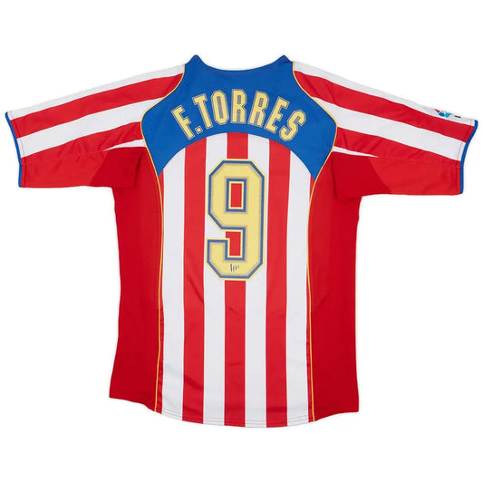 Torres #9 Atletico Madrid 2004/05 Hjemme Retro drakt