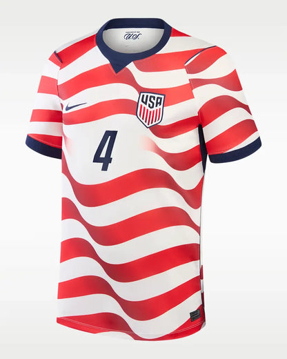 USA Hjemme Herrer Fan-drakt Tyler Adams #4 – VM 2026