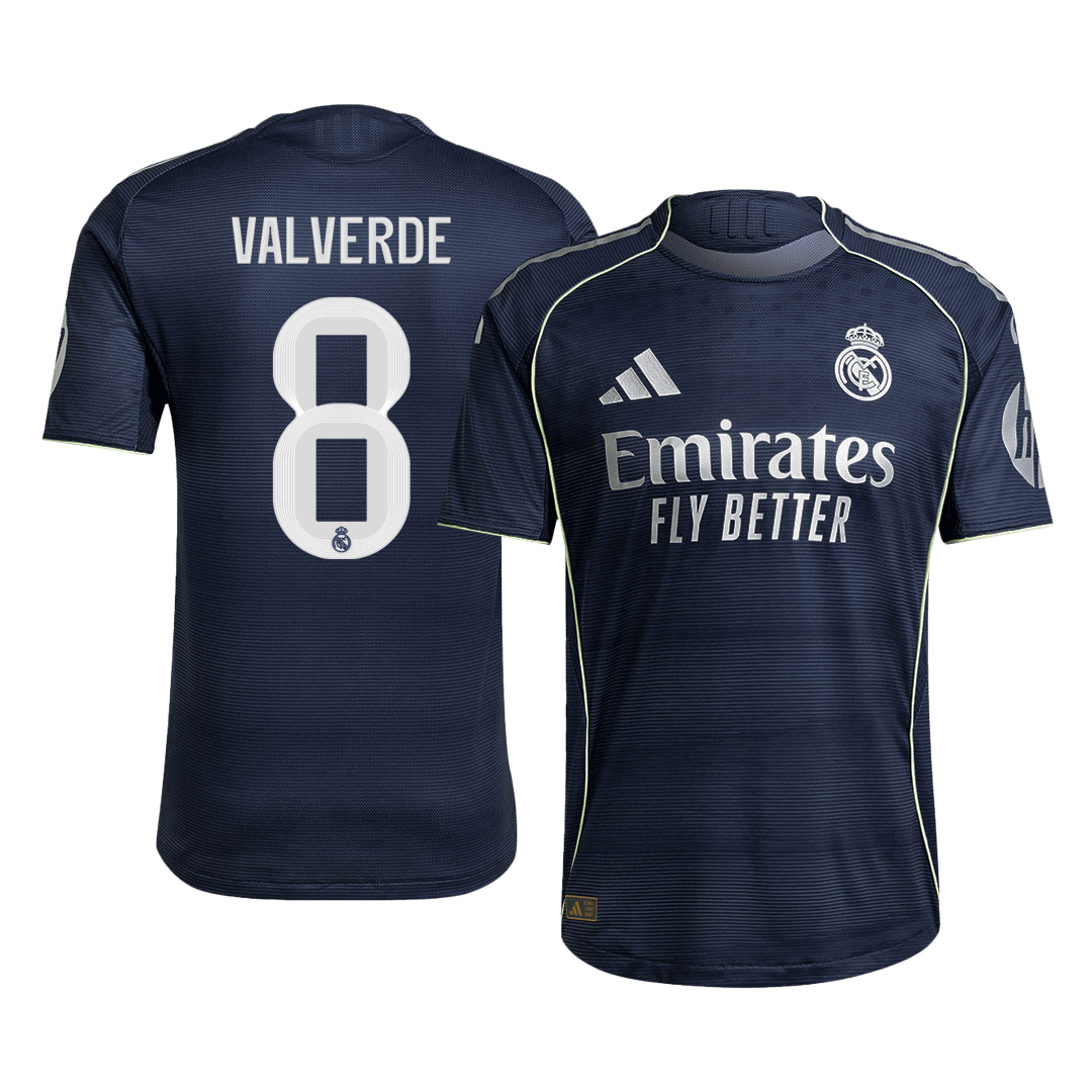 VALVERDE #8 Real Madrid Borte Herrer Matchdrakt 2025/26