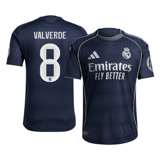 VALVERDE #8 Real Madrid Borte Herrer Matchdrakt 2025/26