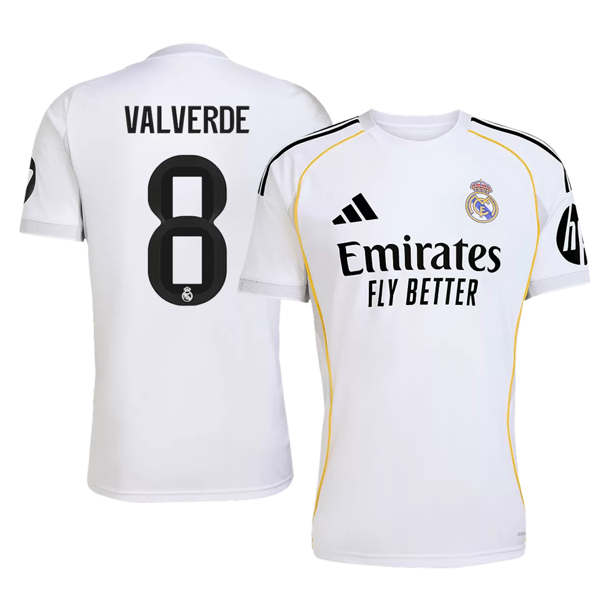 VALVERDE #8 Real Madrid Hjemme Herrer Fan-drakt 2025/26