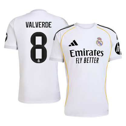 VALVERDE #8 Real Madrid Hjemme Herrer Fan-drakt 2025/26