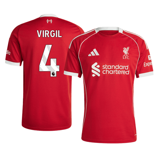 VIRGIL #4 Liverpool Hjemme Herrer Fan-drakt 2025/26