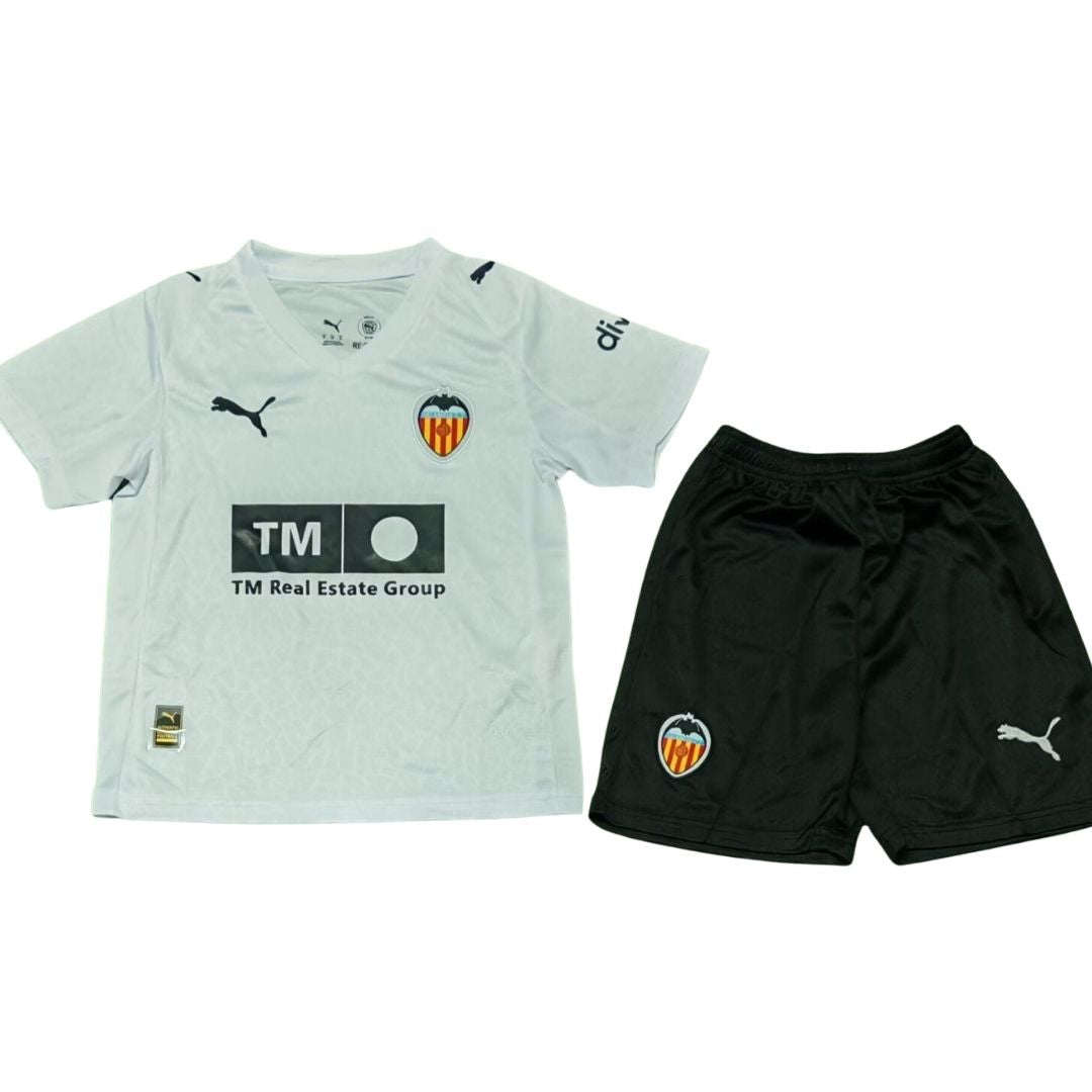 Valencia Hjemme Barn Drakt + Shorts 2025/26