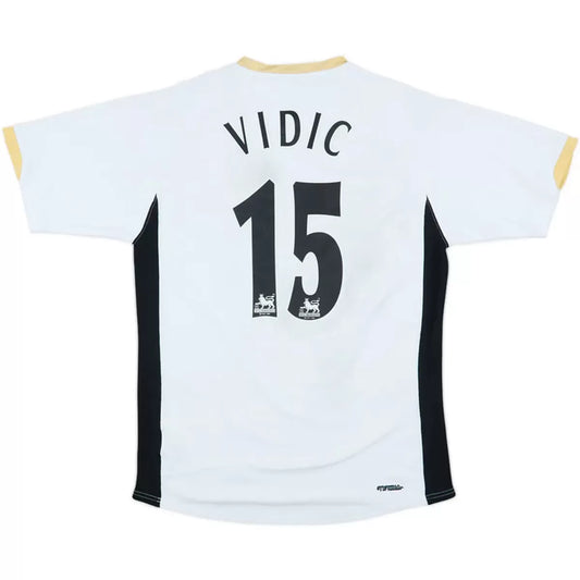 VIDIC #15 Manchester United 2006/08 Borte Retro drakt