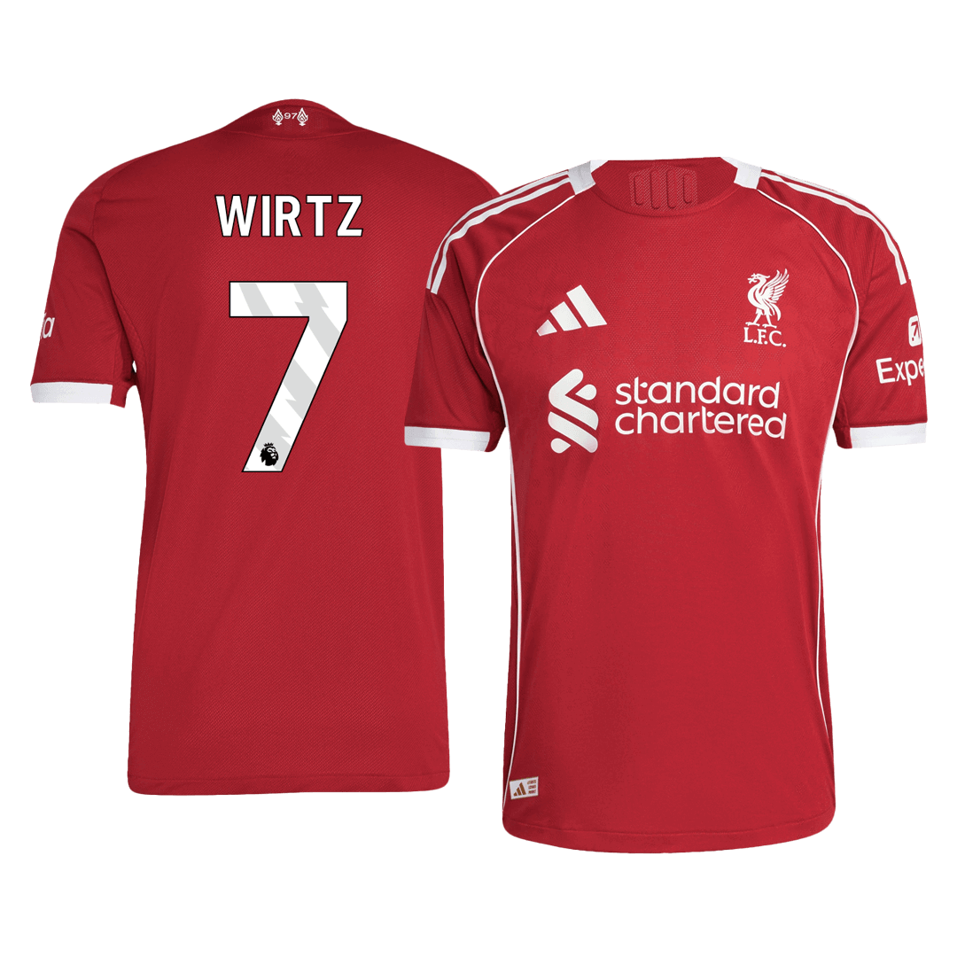 WIRTZ #7 Liverpool Hjemme Herrer Matchdrakt 2025/26