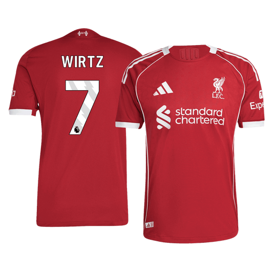 WIRTZ #7 Liverpool Hjemme Herrer Matchdrakt 2025/26