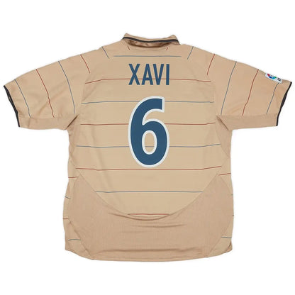 Xavi #6 Barcelona 2003/04 Borte Retro drakt
