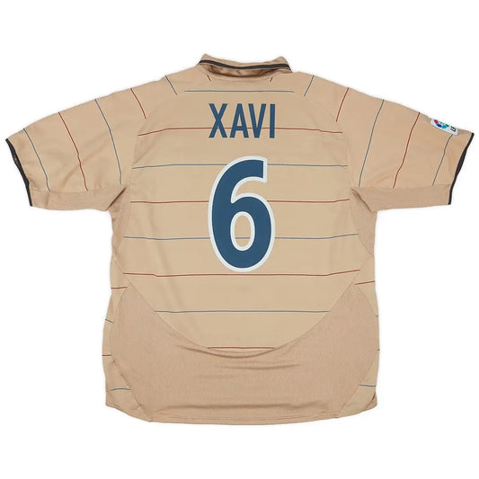 Xavi #6 Barcelona 2003/04 Borte Retro drakt