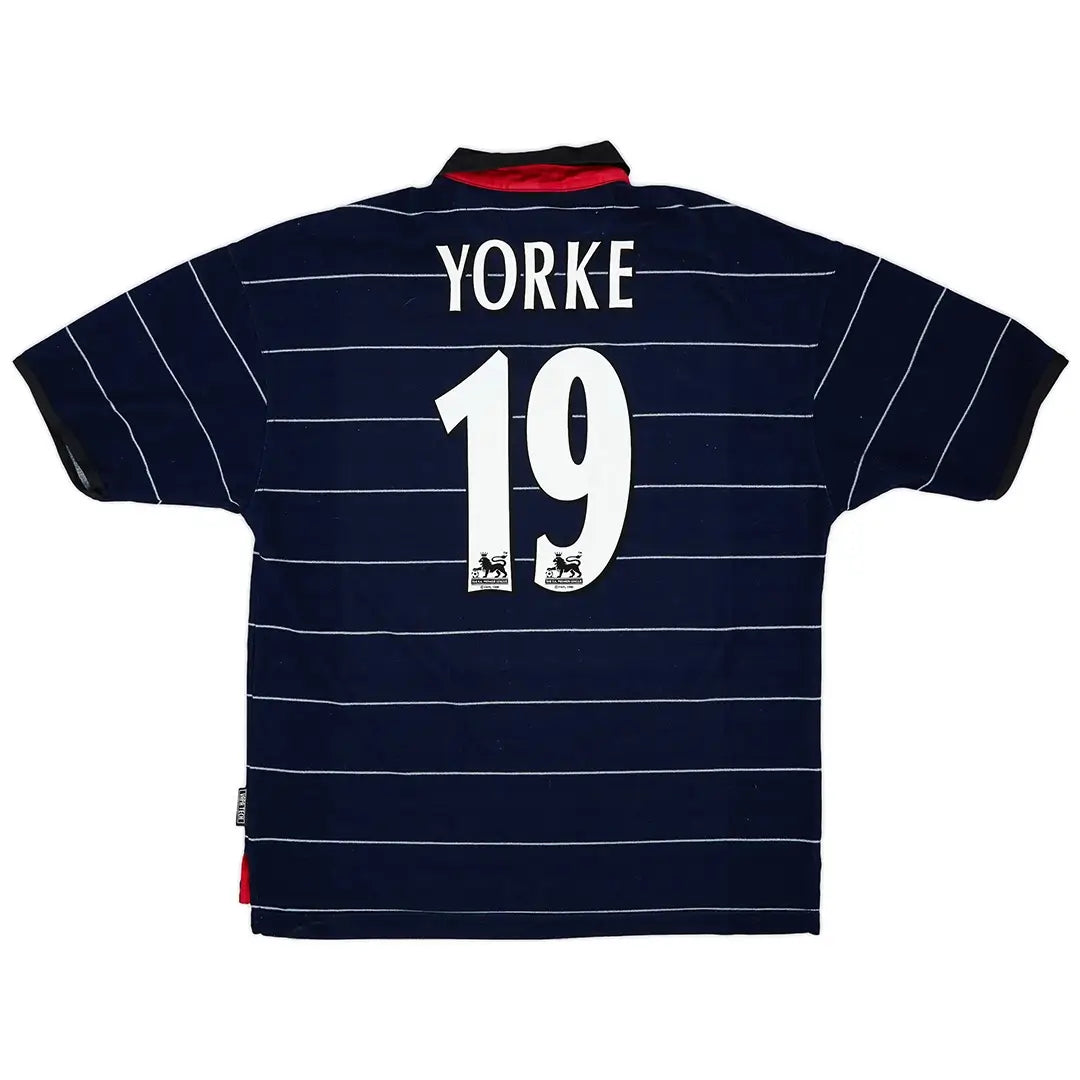 Yorke #19 Manchester United 1999/00 Borte Retro drakt