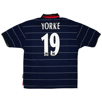 Yorke #19 Manchester United 1999/00 Borte Retro drakt