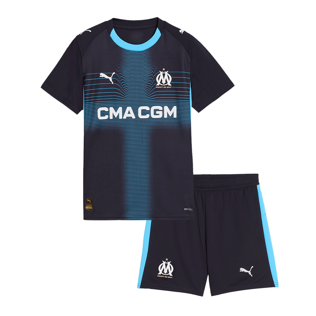 Marseille Borte Barn Drakt + Shorts 2025/26