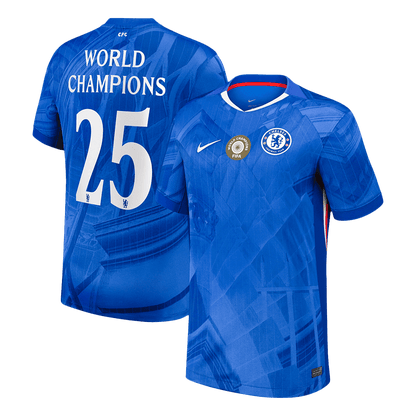WORLD CHAMPIONS #25 Chelsea Hjemme Herrer Fan-drakt 2025/26