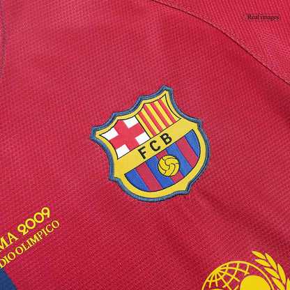 Barcelona MESSI #10 Barcelona 2008/09 Hjemme Retro drakt – UCL