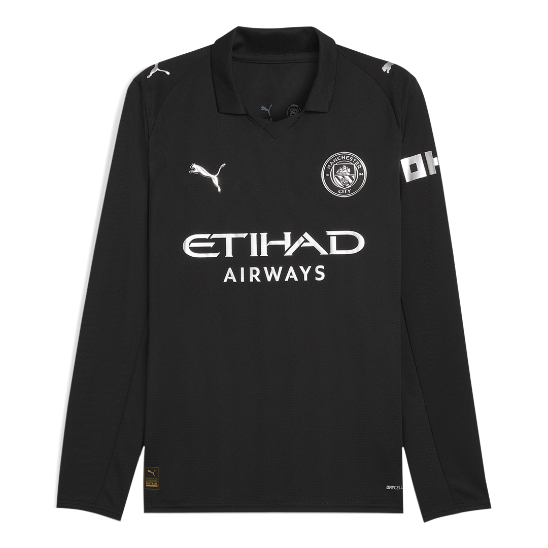 Manchester City Borte Herrer Fan-drakt Langermet 2025/26
