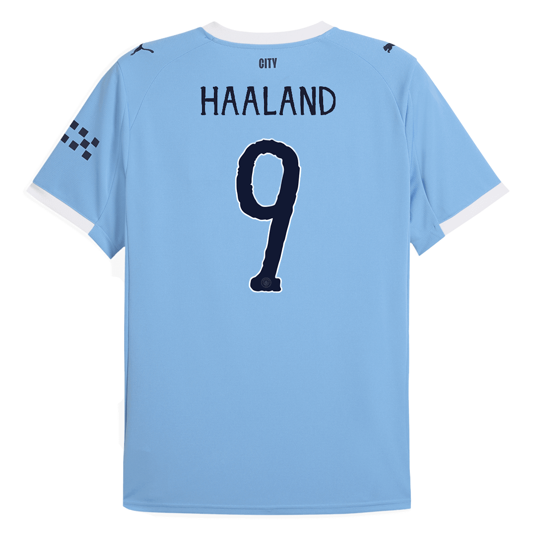 HAALAND #9 Manchester City Hjemme Herrer Fan-drakt 2025/26 – Klubb-VM