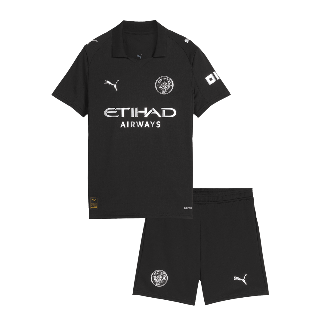 Manchester City Borte Barn Drakt + Shorts 2025/26