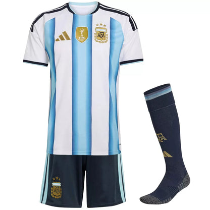 Argentina Hjemme draktsett til Barn 2026 – Trøye + Shorts + Strømper