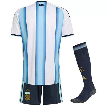 Argentina Hjemme draktsett til Barn 2026 – Trøye + Shorts + Strømper