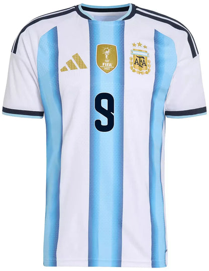 Argentina Hjemme Herrer Matchdrakt J.Álvarez #9 – VM 2026