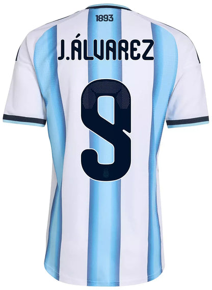Argentina Hjemme Herrer Matchdrakt J.Álvarez #9 – VM 2026