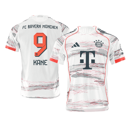KANE #9 Bayern Munich Borte Hvit Herrer Matchdrakt 2025/26