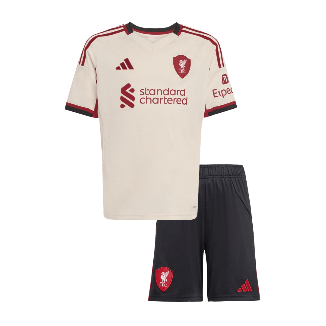 Liverpool Borte Barn Drakt + Shorts 2025/26