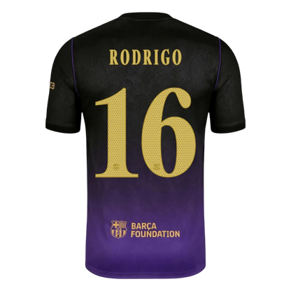RODRIGO #16 Barcelona x Kobe Bryant Borte UCL Herrer Matchdrakt 2026/27